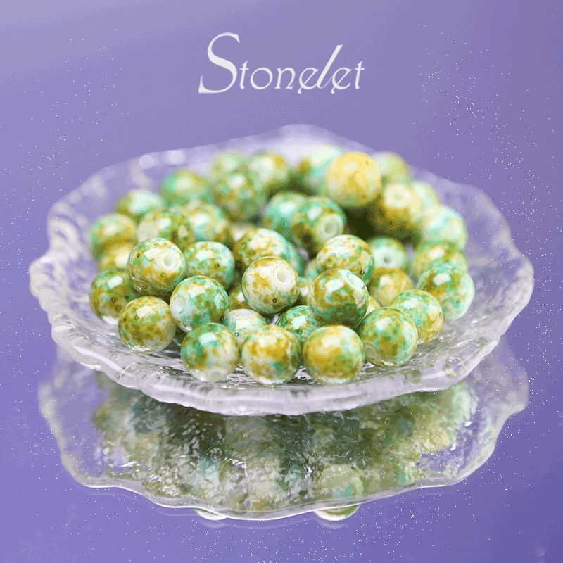 Stonelet DIY Bead Box(1oz) β Mixed Aesthetic Healing Energy Stones for Bracelet Making | Ins-Style, Relaxing, Creative Jewelry DIY Kit-9010