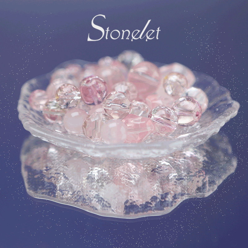 Stonelet DIY Bead Box(1oz) – Mixed Aesthetic Healing Energy Stones for Bracelet Making | Ins-Style, Relaxing, Creative Jewelry DIY Kit-9059