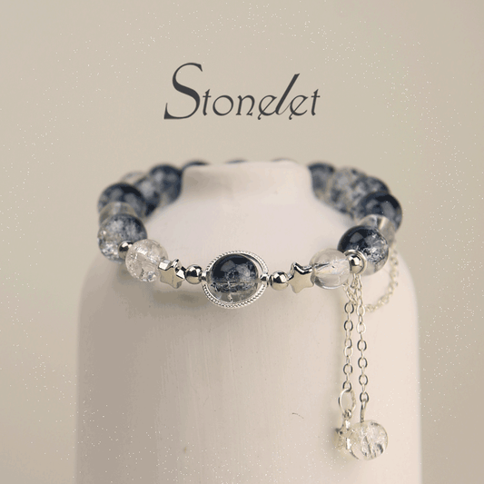 Stonelet Galaxy Drizzle Ethereal Star Floral Butterfly Bracelet Unique Design Brightening Sweet Versatile Gift for Besties-6019