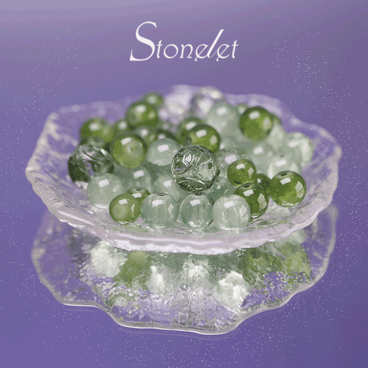 Stonelet DIY Bead Box(1oz) – Mixed Aesthetic Healing Energy Stones for Bracelet Making | Ins-Style, Relaxing, Creative Jewelry DIY Kit-9030