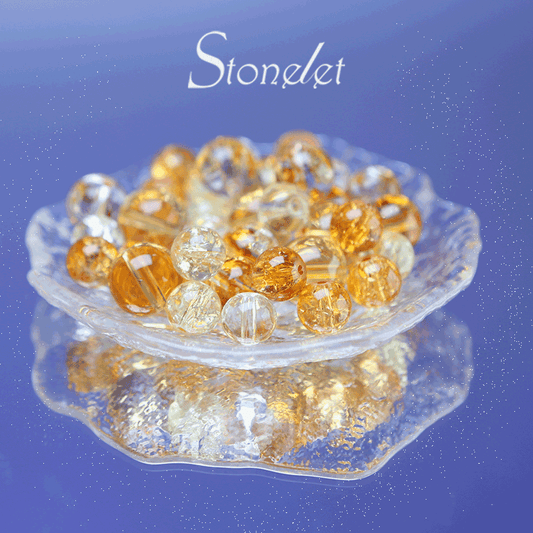 Stonelet DIY Bead Box(1oz) – Mixed Aesthetic Healing Energy Stones for Bracelet Making | Ins-Style, Relaxing, Creative Jewelry DIY Kit-9032