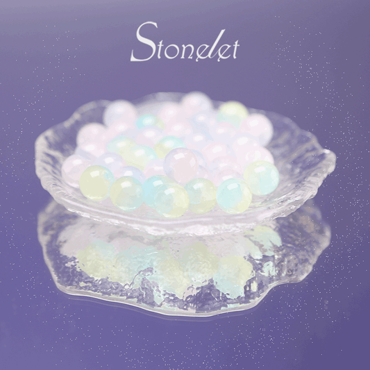 Stonelet DIY Bead Box(1oz) – Mixed Aesthetic Healing Energy Stones for Bracelet Making | Ins-Style, Relaxing, Creative Jewelry DIY Kit-9034