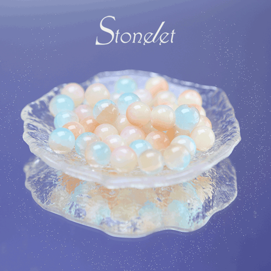 Stonelet DIY Bead Box(1oz) – Mixed Aesthetic Healing Energy Stones for Bracelet Making | Ins-Style, Relaxing, Creative Jewelry DIY Kit-9038