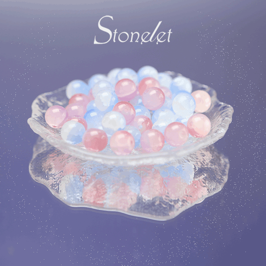Stonelet DIY Bead Box(1oz) – Mixed Aesthetic Healing Energy Stones for Bracelet Making | Ins-Style, Relaxing, Creative Jewelry DIY Kit-9043