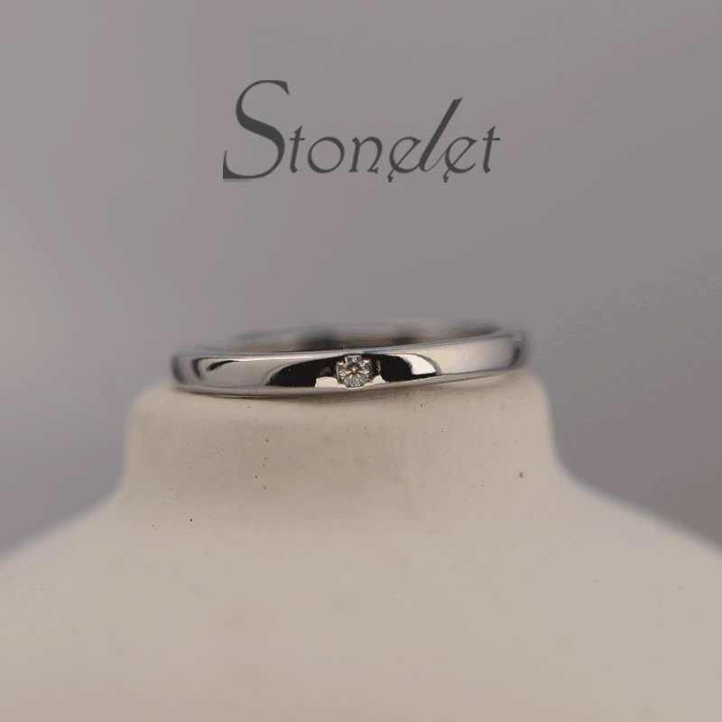Stonelet Moissanite Couple Rings Adjustable Faux Diamond Wedding Engagement Ceremony Photo Prop Gift Accessory
